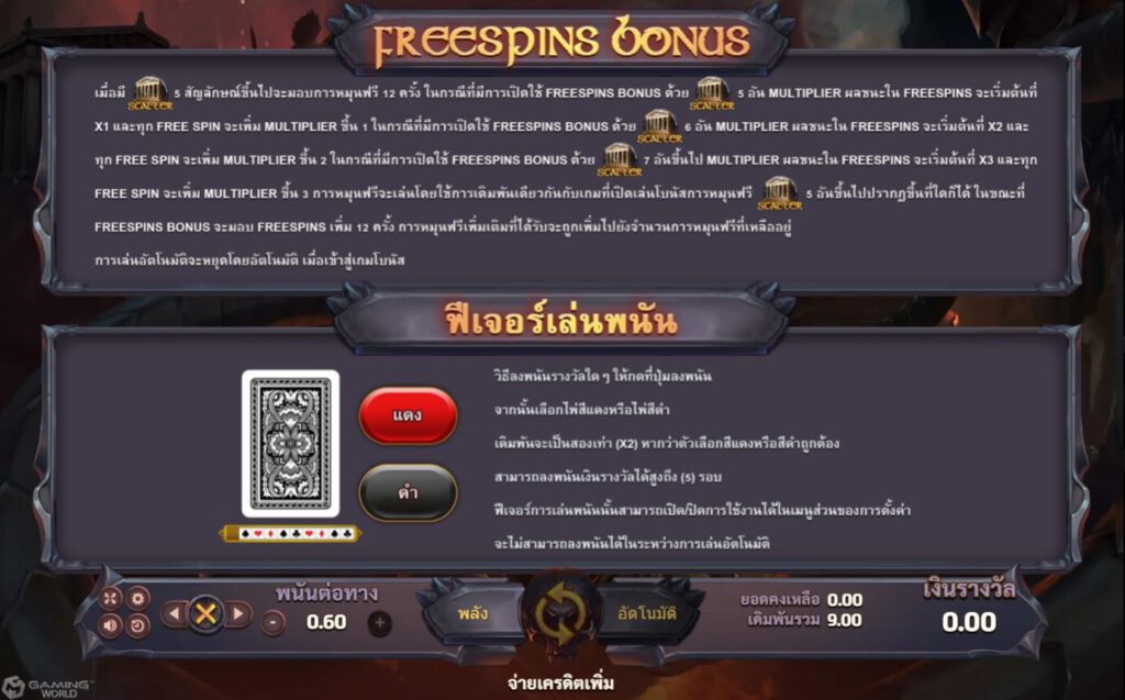 สมัคร SLOTXO ฟีเจอร์พิเศษในเกมสล็อต Cursed