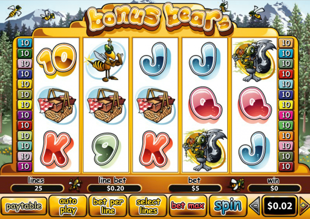 สมัคร SLOTXO สัญลักษณ์ของเกม Bonus Bear