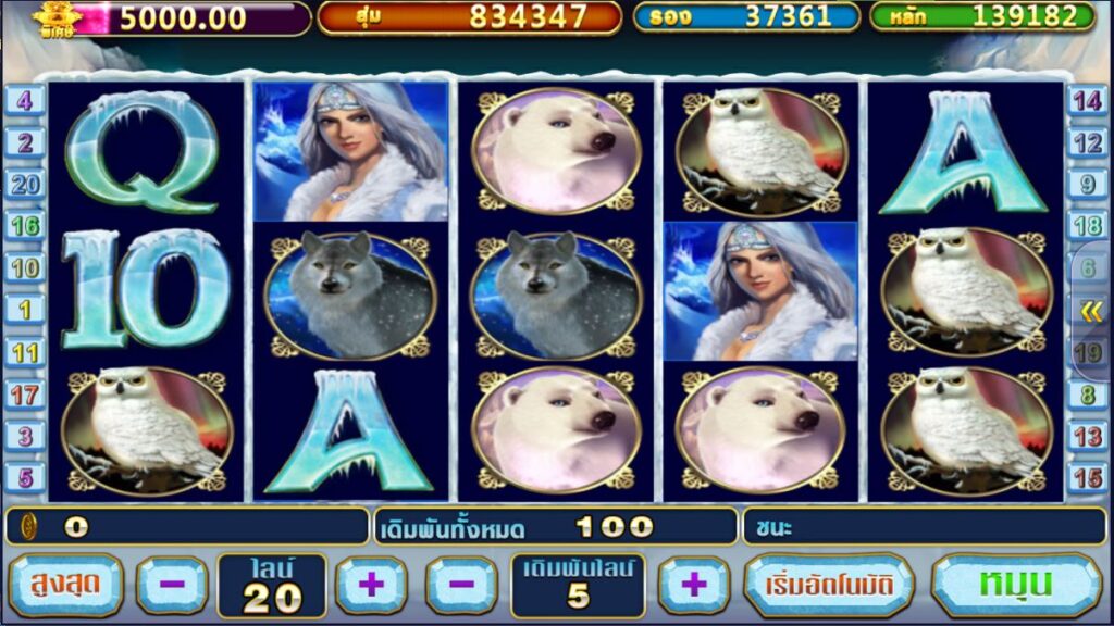 Slotxo ทดลองเล่น สัญลักษณ์ของเกม Arctic Treasure