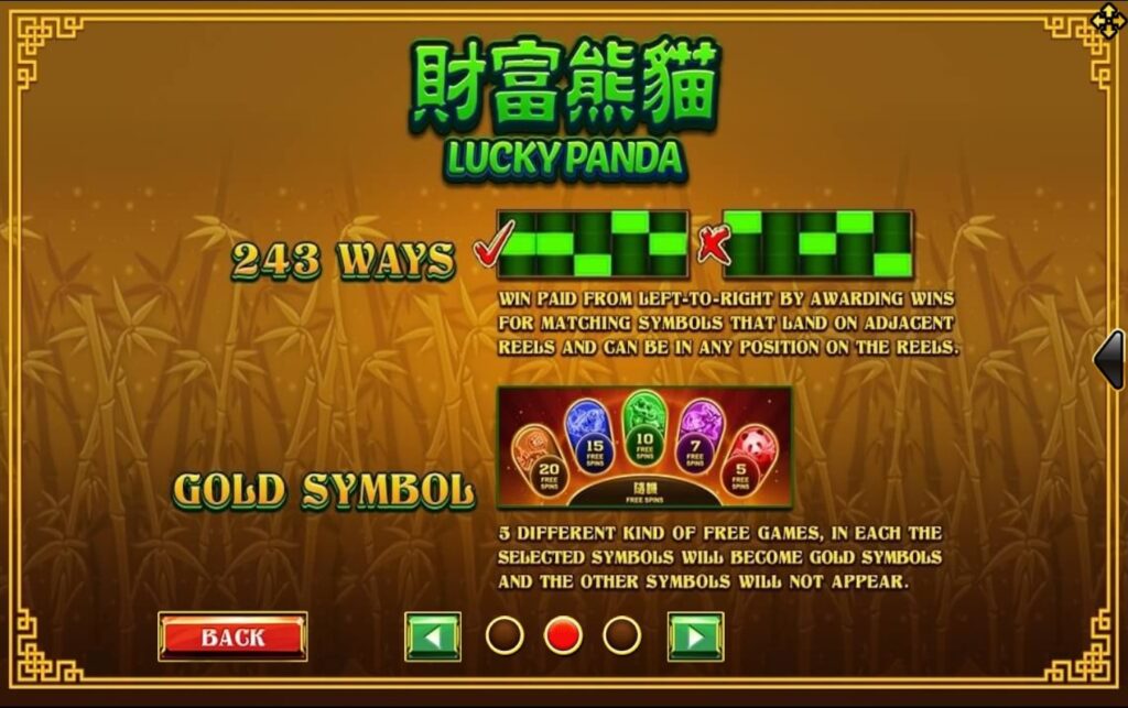 สล็อต XO ฟีเจอร์พิเศษในเกมสล็อต Lucky Panda