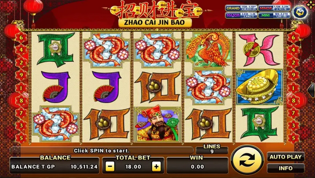 โปรโมชั่น SLOTXO สัญลักษณ์ของเกม Zhao Cai Jin Bao