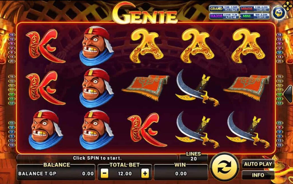 Slotxo ฝาก ถอน ไม่มีขั้นต่ำ สัญลักษณ์ของเกม Genie