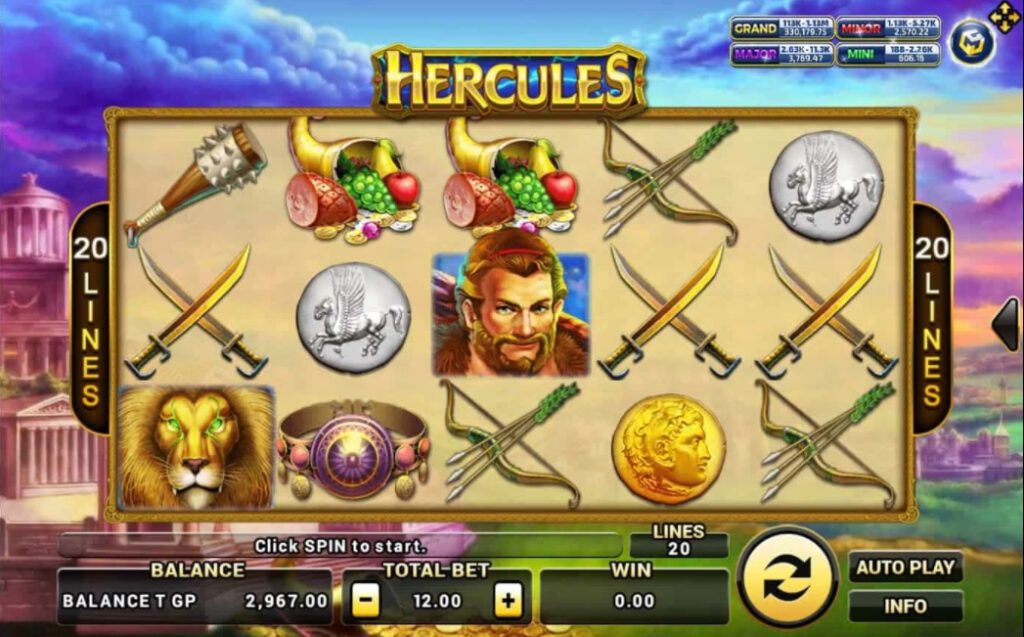 XO SLOT สัญลักษณ์ของเกม Hercules