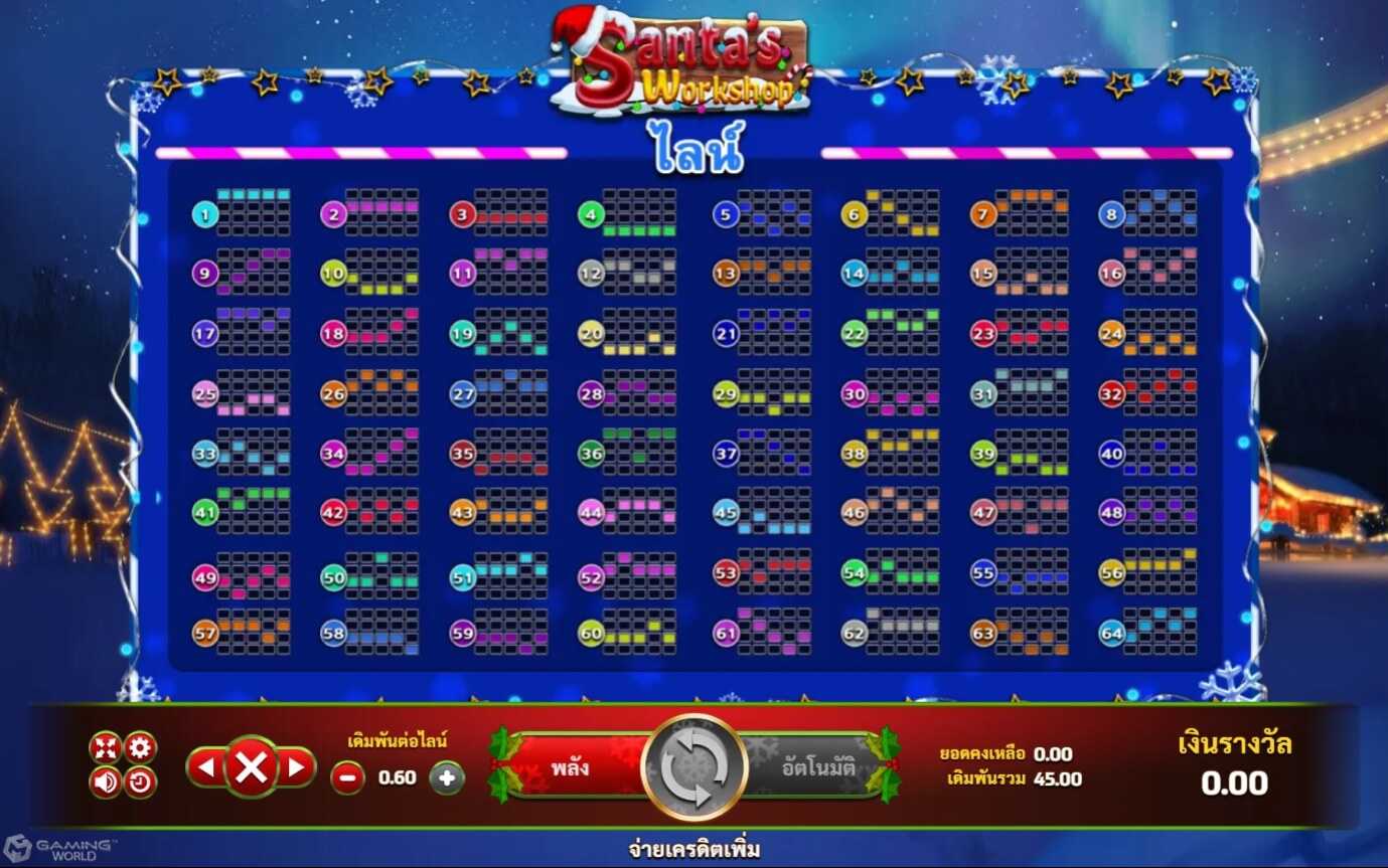 SLOTXO 24 HR รีวิวเกมสล็อต Santa Workshop