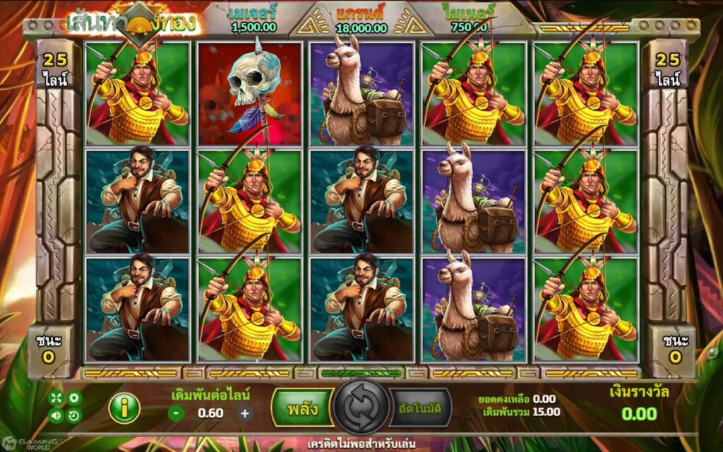 XO SLOT สัญลักษณ์ของเกม Gold Trail