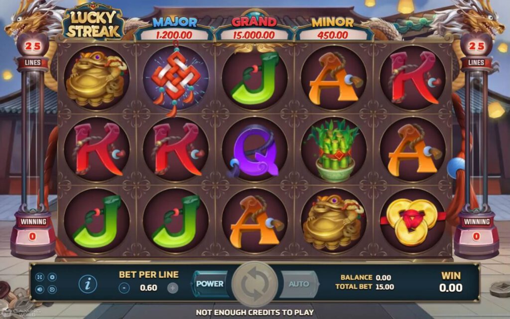 Slotxo ทรูมันนี่ สัญลักษณ์ของเกม Lucky Streak