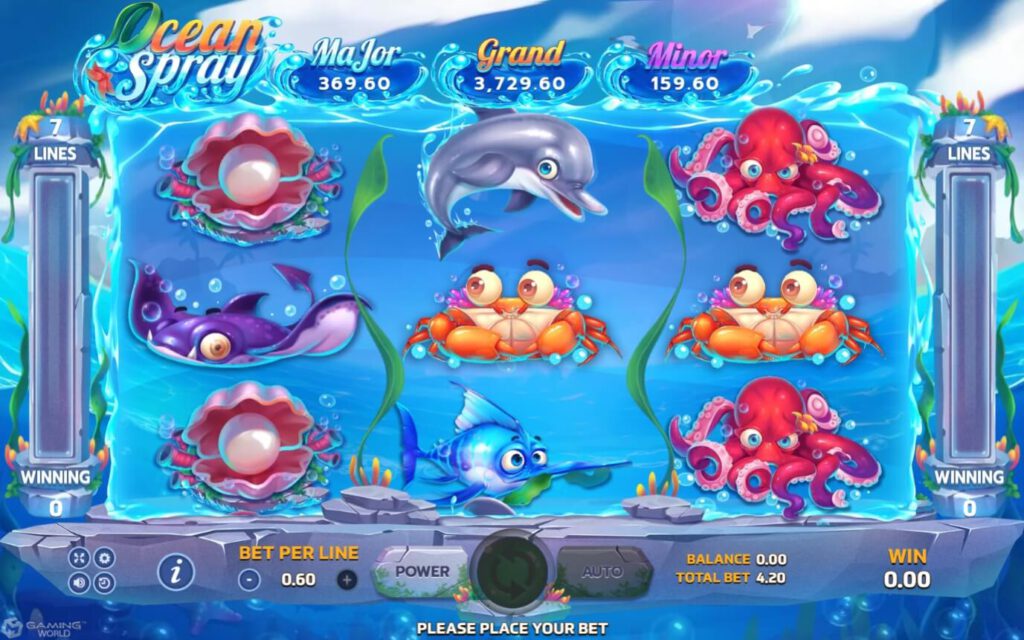 เกม Slotxo สัญลักษณ์ของเกม Ocean Spray