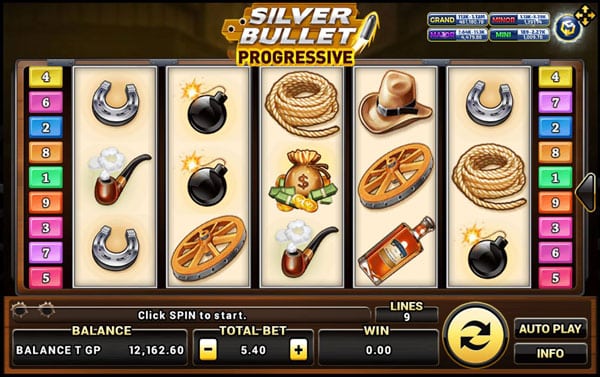 สัญลักษณ์ของเกม SilverBullet Progressive