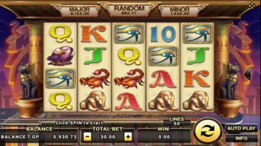 สัญลักษณ์ของเกม Egypt Queen