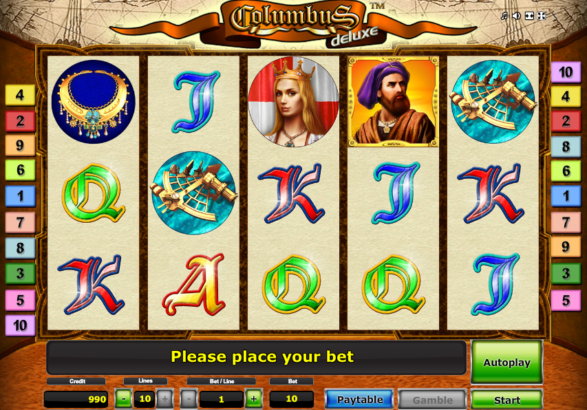 สัญลักษณ์ของเกม Columbus