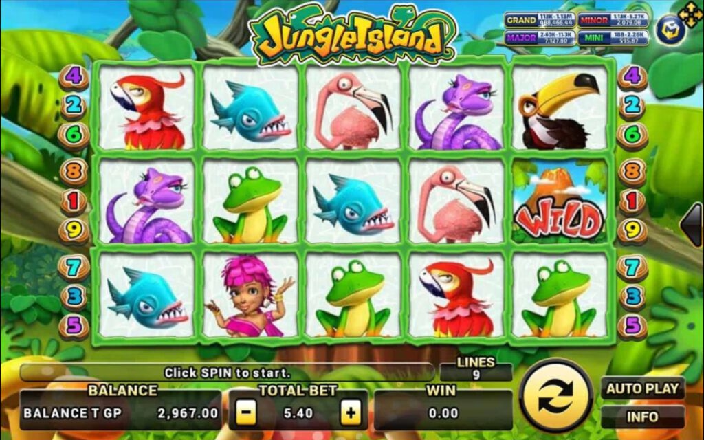 สัญลักษณ์ของเกม Jungle Island