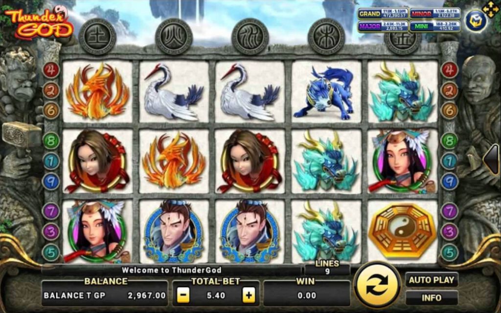 สัญลักษณ์ของเกม Thunder God