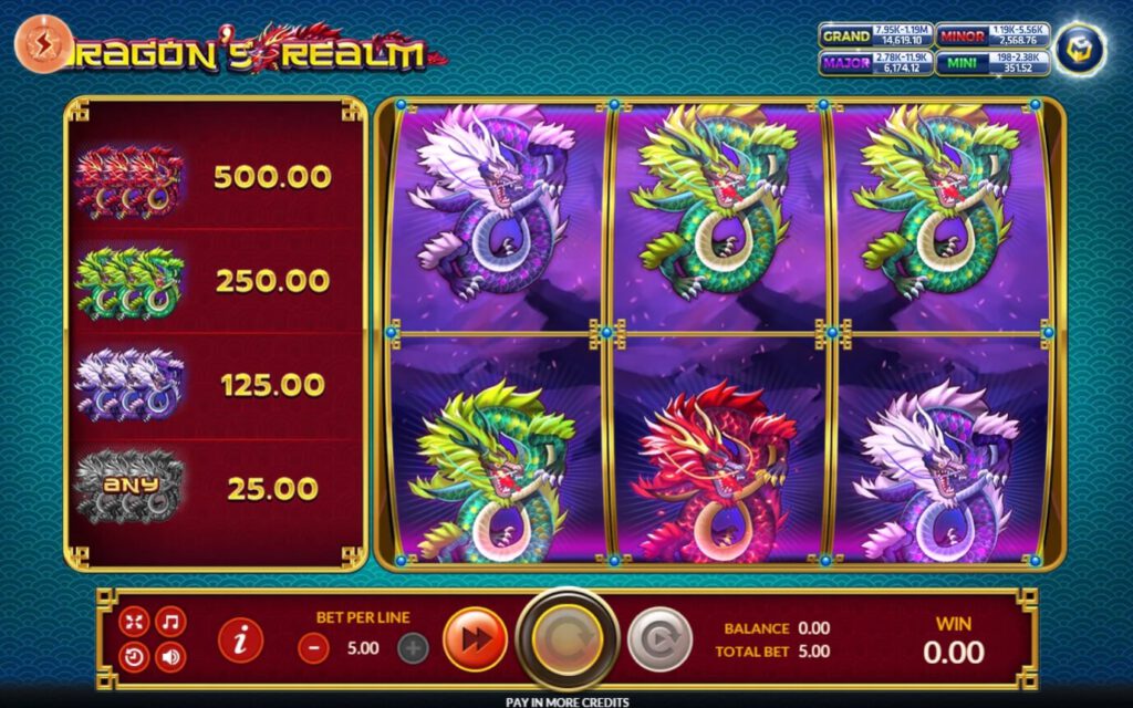 สัญลักษณ์ของเกม Dragon's Realm