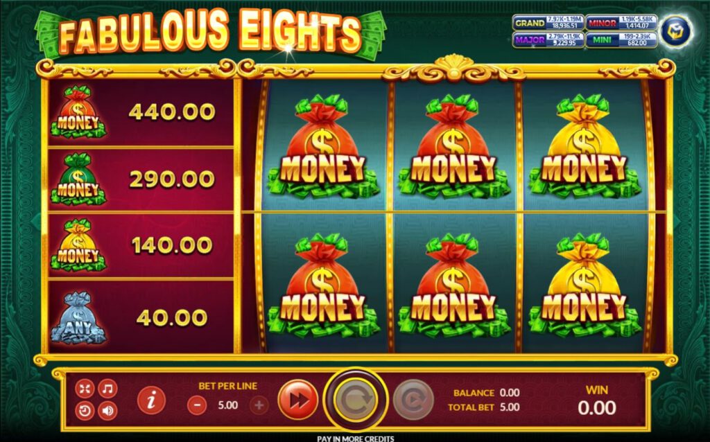 สัญลักษณ์ของเกม Fabulous Eights