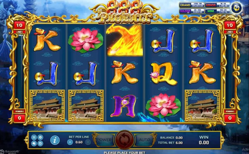 สัญลักษณ์ของเกม Phoenix 888