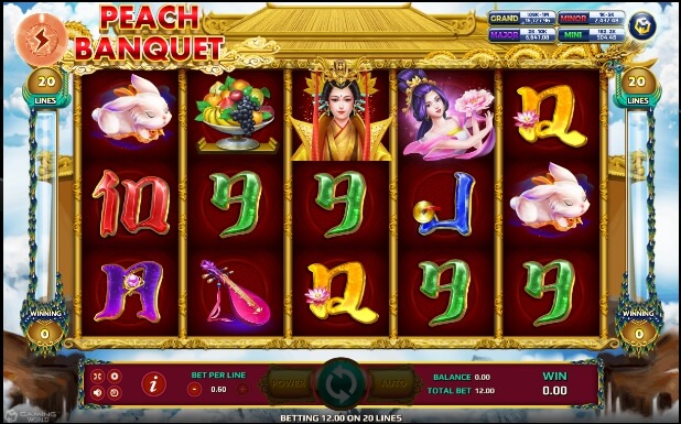 สัญลักษณ์เกม peach benquet