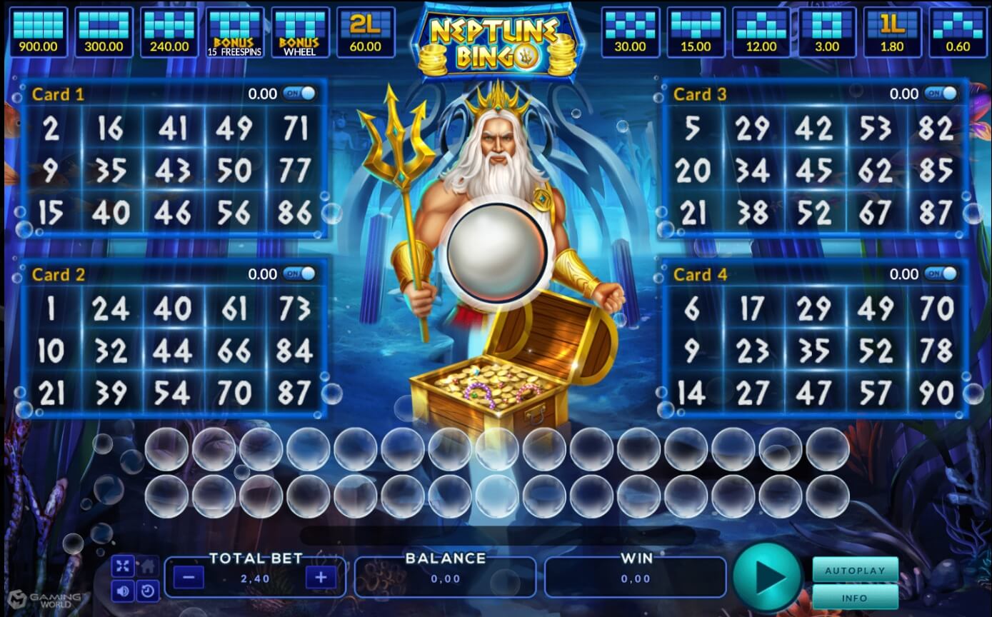 ทดลองเล่น SLOTXO Neptune Treasure Bingo