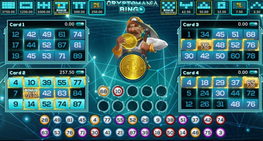 สัญลักษณ์ของเกม Crypto Mania Bingo