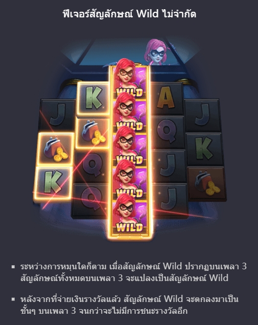 ฟีเจอร์ชนะรางวัลจากสัญลักษณ์ Heist Stakes