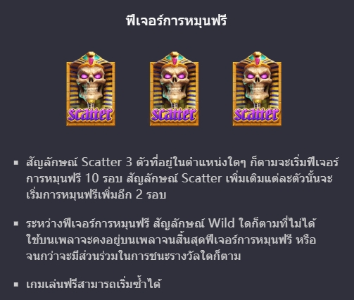 ฟีเจอร์โบนัสของ Slot PG Raider Jane's Crypt of Fortune