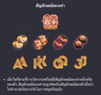 ฟีเจอร์ชนะรางวัลจากสัญลักษณ์ Double Fortune