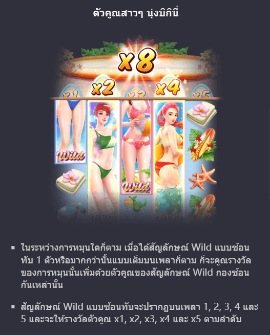 ฟีเจอร์ชนะรางวัลจากสัญลักษณ์ Bikini Paradise