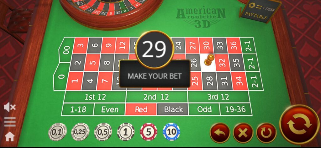 American Roulette 3D Evoplay เล่นผ่านเว็บ xoslot247