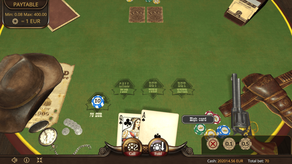 Texas Hold’em Poker 3D Evoplay เล่นผ่านเว็บ xoslot247