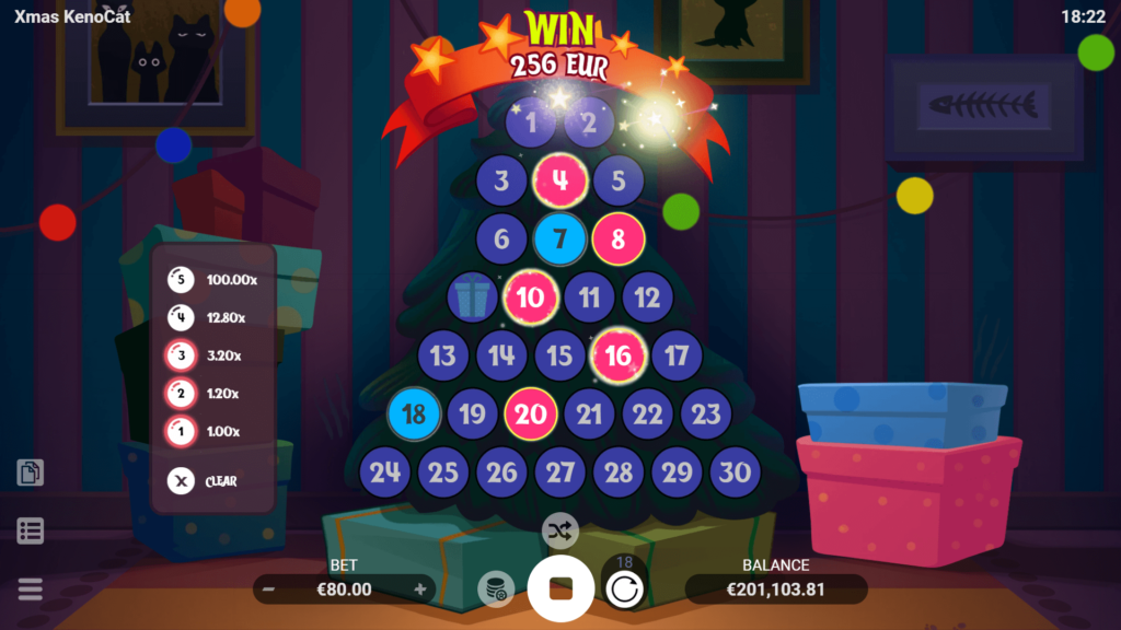 Xmas KenoCat Evoplay เล่นผ่านเว็บ xoslot247