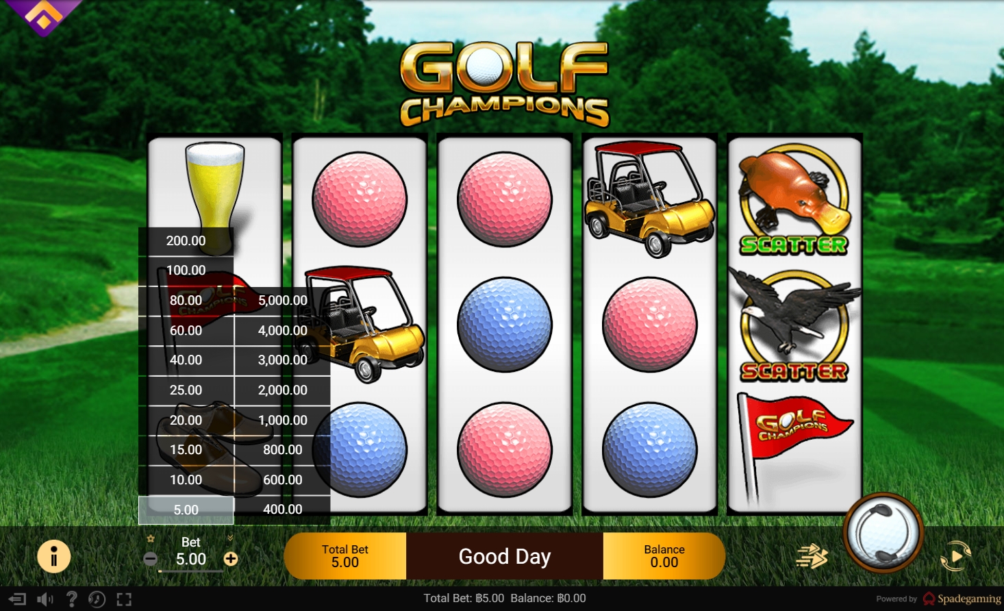 Golf Champions Spadegaming XOSLOT ทางเข้า