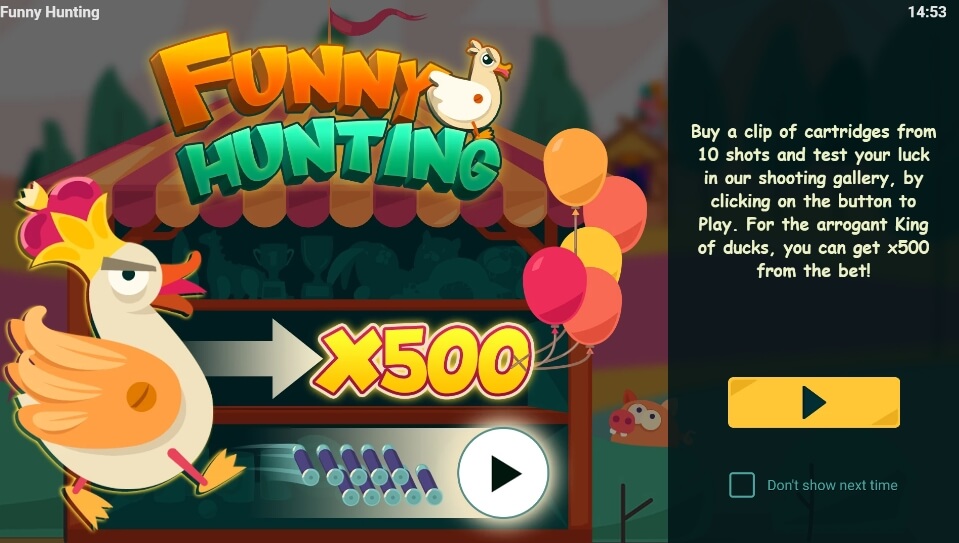 Funny Hunting Evo Play เครดิตฟรี xoslot247