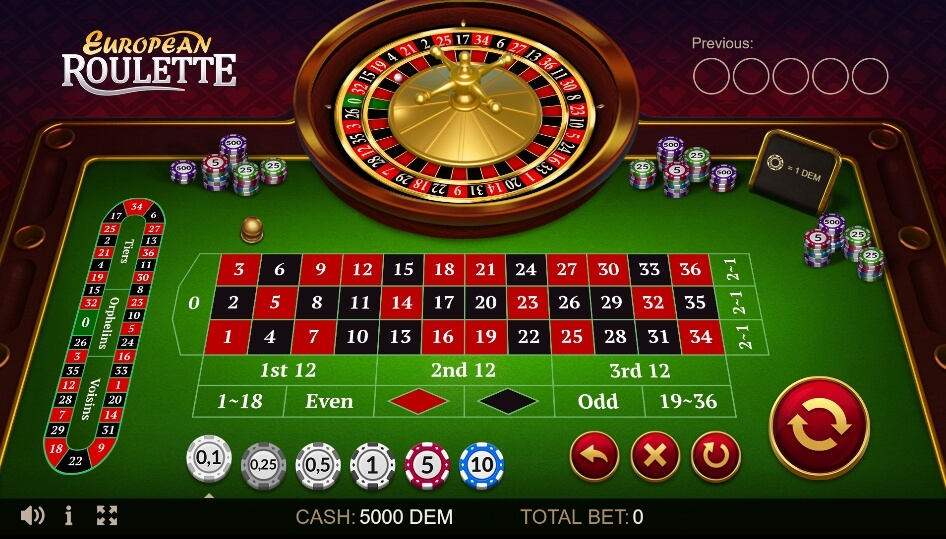 European Roulette Evo Play เครดิตฟรี xoslot247