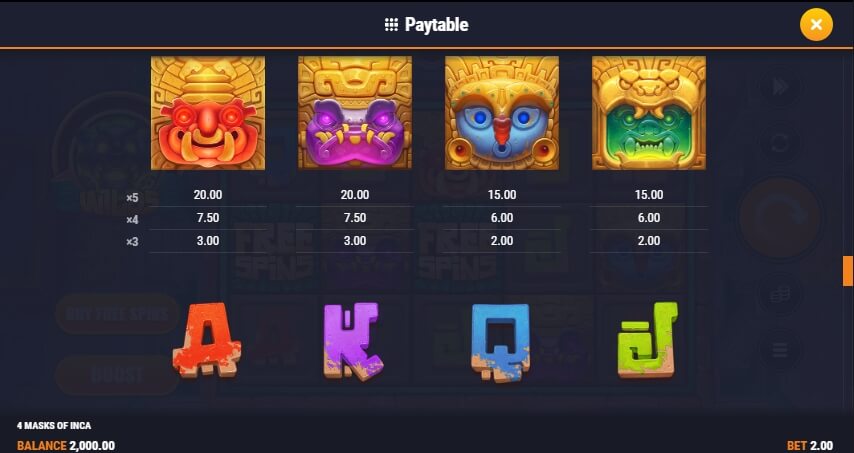 4 Masks of Inca Microgaming สล็อต xoslot247 ทดลองเล่น