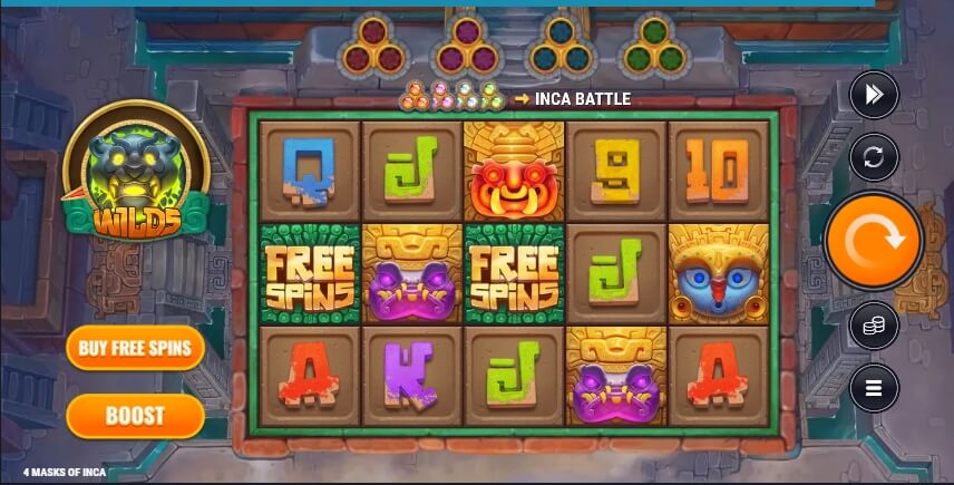 4 Masks of Inca Microgaming เว็บตรง xoslot247 ฟรีเครดิต