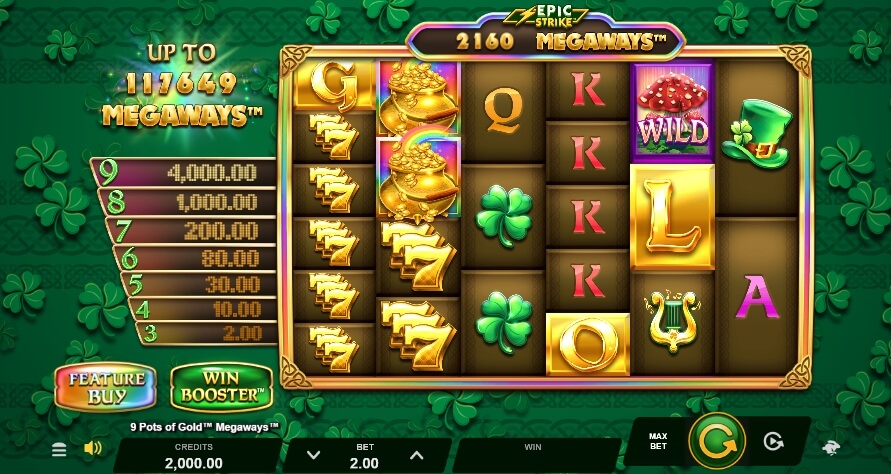 9 Pots of Gold Megaways Microgaming เว็บตรง xoslot247 ฟรีเครดิต