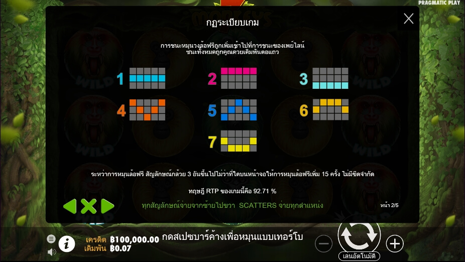 7 Monkeys Pragmatic Play Slotxo สมัครสล็อตxoเว็บตรง