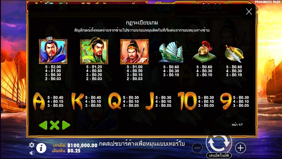 3 Kingdoms – Battle of Red Cliffs Pragmatic Play Slotxo True Wallet ไม่มีขั้นต่ำ
