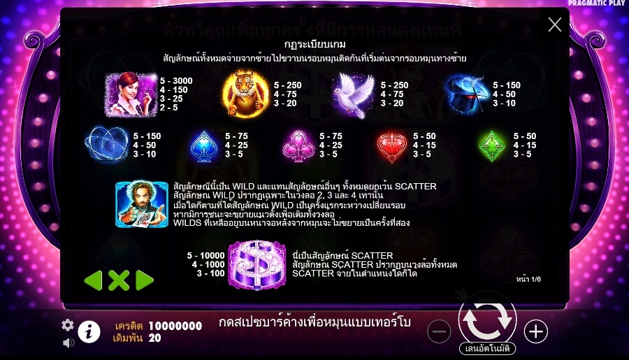 Vegas Magic Pragmatic Play Slotxo True Wallet ไม่มีขั้นต่ำ