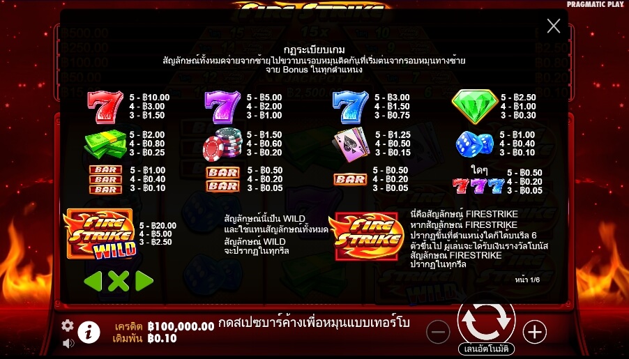 Fire Strike Pragmatic Play Slotxo True Wallet ไม่มีขั้นต่ำ