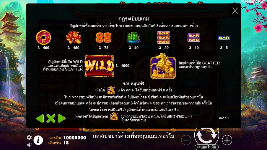 Treasure Horse Pragmatic Play Slotxo True Wallet ไม่มีขั้นต่ำ