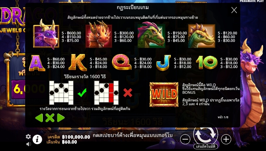 Drago – Jewels of Fortune Pragmatic Play Slotxo True Wallet ไม่มีขั้นต่ำ