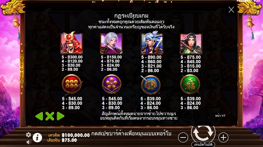 Rise of Samurai Pragmatic Play Slotxo True Wallet ไม่มีขั้นต่ำ