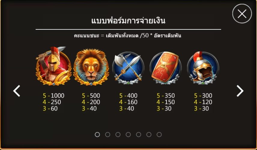 ฟีเจอร์โบนัสของ Ask Me Bet Roman