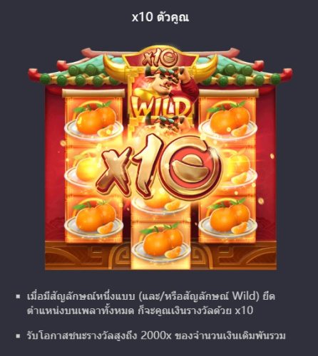 ฟีเจอร์ชนะรางวัลจากสัญลักษณ์ Fortune Ox