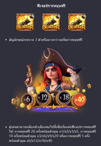 ฟีเจอร์โบนัสของ Slot PG Queen of Bounty